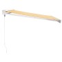 Toldo retráctil aluminio y tela amarillo y blanco 3,5x2,5 m von vidaXL, Markisen - Ref: Foro24-3154532, Preis: 816,91 €, Raba...