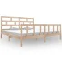 Bettgestell aus massivem Kiefernholz, 200 x 200 cm von vidaXL, Betten und Lattenroste - Ref: Foro24-3101368, Preis: 150,28 €,...