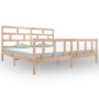 Estructura de cama de madera maciza de pino 200x200 cm de vidaXL, Camas y somieres - Ref: Foro24-3101368, Precio: 152,11 €, D...