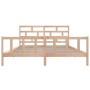 Estructura de cama de madera maciza de pino 200x200 cm de vidaXL, Camas y somieres - Ref: Foro24-3101368, Precio: 152,11 €, D...