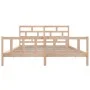 Estructura de cama de madera maciza de pino 200x200 cm de vidaXL, Camas y somieres - Ref: Foro24-3101368, Precio: 152,19 €, D...
