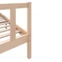 Estructura de cama de madera maciza de pino 200x200 cm de vidaXL, Camas y somieres - Ref: Foro24-3101368, Precio: 152,19 €, D...