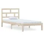 Estructura de cama madera maciza de pino 100x200 cm de vidaXL, Camas y somieres - Ref: Foro24-3101208, Precio: 88,85 €, Descu...