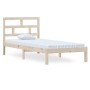Solid pine wood bed frame 100x200 cm by vidaXL, Beds and slatted bases - Ref: Foro24-3101208, Price: 89,96 €, Discount: %