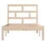 Solid pine wood bed frame 100x200 cm by vidaXL, Beds and slatted bases - Ref: Foro24-3101208, Price: 89,96 €, Discount: %