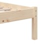 Solid pine wood bed frame 100x200 cm by vidaXL, Beds and slatted bases - Ref: Foro24-3101208, Price: 89,96 €, Discount: %