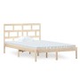 Solid pine wood bed frame 120x200 cm by vidaXL, Beds and slatted bases - Ref: Foro24-3101213, Price: 116,21 €, Discount: %