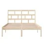 Bettgestell aus massivem Kiefernholz, 120 x 200 cm von vidaXL, Betten und Lattenroste - Ref: Foro24-3101213, Preis: 114,66 €,...