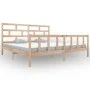 Bettgestell aus massivem Kiefernholz, 180 x 200 cm von vidaXL, Betten und Lattenroste - Ref: Foro24-3101363, Preis: 153,23 €,...
