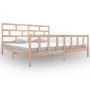 Solid pine wood bed frame 180x200 cm by vidaXL, Beds and slatted bases - Ref: Foro24-3101363, Price: 155,33 €, Discount: %