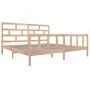 Bettgestell aus massivem Kiefernholz, 180 x 200 cm von vidaXL, Betten und Lattenroste - Ref: Foro24-3101363, Preis: 153,23 €,...