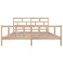 Bettgestell aus massivem Kiefernholz, 180 x 200 cm von vidaXL, Betten und Lattenroste - Ref: Foro24-3101363, Preis: 153,23 €,...