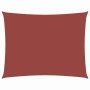 Toldo de vela rectangular tela Oxford terracota 3x4 m