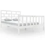 Solid white pine wood bed frame 140x200 cm by vidaXL, Beds and slatted bases - Ref: Foro24-3101349, Price: 142,20 €, Discount: %
