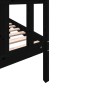 Estructura de cama madera maciza de pino negro 75x190 cm de vidaXL, Camas y somieres - Ref: Foro24-3101312, Precio: 125,55 €,...
