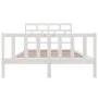 Solid white pine wood bed frame 140x200 cm by vidaXL, Beds and slatted bases - Ref: Foro24-3101349, Price: 142,20 €, Discount: %