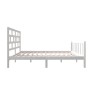 Estructura de cama de madera maciza de pino blanco 140x200 cm de vidaXL, Camas y somieres - Ref: Foro24-3101349, Precio: 144,...