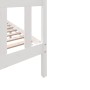 Estructura de cama de madera maciza de pino blanco 140x200 cm de vidaXL, Camas y somieres - Ref: Foro24-3101349, Precio: 144,...