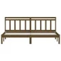 Estructura de cama madera maciza de pino marrón miel 200x200 cm de vidaXL, Camas y somieres - Ref: Foro24-3100612, Precio: 15...