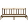 Estructura de cama madera maciza de pino marrón miel 200x200 cm de vidaXL, Camas y somieres - Ref: Foro24-3100612, Precio: 15...