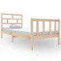 Solid pine wood bed frame 90x200 cm by vidaXL, Beds and slatted bases - Ref: Foro24-3101333, Price: 91,11 €, Discount: %