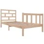 Solid pine wood bed frame 90x200 cm by vidaXL, Beds and slatted bases - Ref: Foro24-3101333, Price: 91,11 €, Discount: %