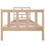 Solid pine wood bed frame 90x200 cm by vidaXL, Beds and slatted bases - Ref: Foro24-3101333, Price: 91,11 €, Discount: %