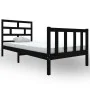 Estructura de cama madera maciza de pino negro 100x200 cm de vidaXL, Camas y somieres - Ref: Foro24-3101342, Precio: 138,73 €...