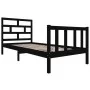 Estructura de cama madera maciza de pino negro 100x200 cm de vidaXL, Camas y somieres - Ref: Foro24-3101342, Precio: 138,73 €...