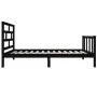 Estructura de cama madera maciza de pino negro 100x200 cm de vidaXL, Camas y somieres - Ref: Foro24-3101342, Precio: 138,73 €...