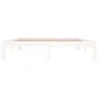 White solid wood bed frame King Size 150x200 cm by vidaXL, Beds and slatted bases - Ref: Foro24-810371, Price: 111,39 €, Disc...