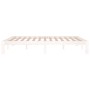Estructura de cama madera maciza blanca King Size 150x200 cm de vidaXL, Camas y somieres - Ref: Foro24-810371, Precio: 112,77...