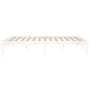 White solid wood bed frame King Size 150x200 cm by vidaXL, Beds and slatted bases - Ref: Foro24-810371, Price: 111,39 €, Disc...