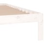 White solid wood bed frame King Size 150x200 cm by vidaXL, Beds and slatted bases - Ref: Foro24-810371, Price: 112,84 €, Disc...