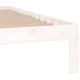 White solid wood bed frame King Size 150x200 cm by vidaXL, Beds and slatted bases - Ref: Foro24-810371, Price: 111,39 €, Disc...