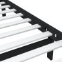 Black single solid wood bed frame 75x190 cm by vidaXL, Beds and slatted bases - Ref: Foro24-3101117, Price: 130,17 €, Discoun...
