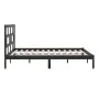 Bettgestell aus massivem schwarzem Kiefernholz, 200 x 200 cm von vidaXL, Betten und Lattenroste - Ref: Foro24-3101242, Preis:...