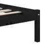 Bettgestell aus massivem schwarzem Kiefernholz, 200 x 200 cm von vidaXL, Betten und Lattenroste - Ref: Foro24-3101242, Preis:...