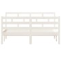 Massiver Bettrahmen aus weißem Kiefernholz, 140 x 190 cm von vidaXL, Betten und Lattenroste - Ref: Foro24-3101264, Preis: 142...