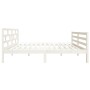 Massiver Bettrahmen aus weißem Kiefernholz, 140 x 190 cm von vidaXL, Betten und Lattenroste - Ref: Foro24-3101264, Preis: 142...