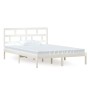 Solid white pine wood bed frame 140x200 cm by vidaXL, Beds and slatted bases - Ref: Foro24-3101219, Price: 133,78 €, Discount: %