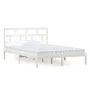 Solid white pine wood bed frame 140x200 cm by vidaXL, Beds and slatted bases - Ref: Foro24-3101219, Price: 131,83 €, Discount: %