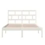 Solid white pine wood bed frame 140x200 cm by vidaXL, Beds and slatted bases - Ref: Foro24-3101219, Price: 131,83 €, Discount: %