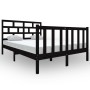 Estructura de cama de madera maciza de pino negro 140x190 cm de vidaXL, Camas y somieres - Ref: Foro24-3101332, Precio: 187,30 €