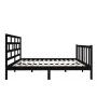 Bettgestell aus massivem schwarzem Kiefernholz, 140 x 190 cm von vidaXL, Betten und Lattenroste - Ref: Foro24-3101332, Preis:...