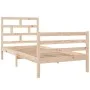 Estructura de cama madera maciza 90x200 cm de vidaXL, Camas y somieres - Ref: Foro24-3101268, Precio: 93,28 €, Descuento: %
