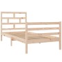 Solid wood bed frame 90x200 cm by vidaXL, Beds and slatted bases - Ref: Foro24-3101268, Price: 93,22 €, Discount: %