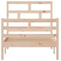 Solid wood bed frame 90x200 cm by vidaXL, Beds and slatted bases - Ref: Foro24-3101268, Price: 93,22 €, Discount: %