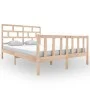 Estructura de cama de madera maciza de pino 160x200 cm de vidaXL, Camas y somieres - Ref: Foro24-3101358, Precio: 137,65 €, D...