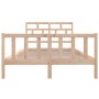 Estructura de cama de madera maciza de pino 160x200 cm de vidaXL, Camas y somieres - Ref: Foro24-3101358, Precio: 139,37 €, D...